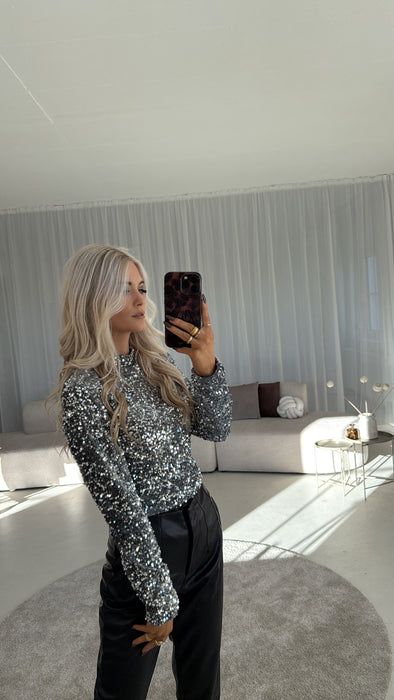 Longsleve Glitzer Grey