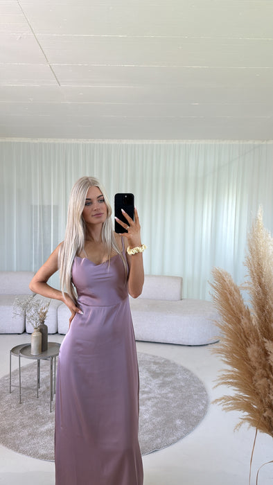 Satin Dress Violett