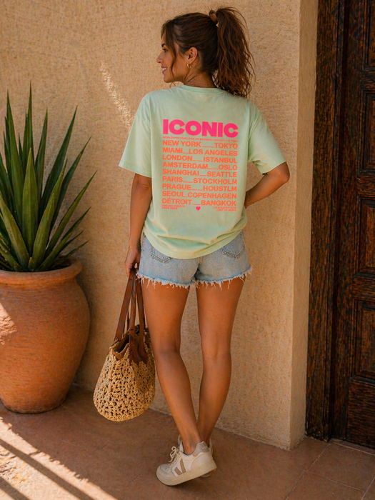 T-Shirt Iconic Mint - Ohne Rückgaberecht