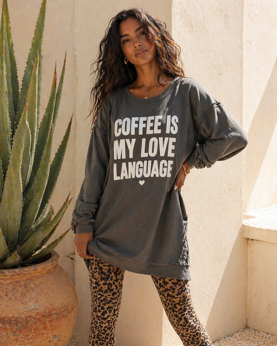 Sweater Coffe Darkgrey - Ohne Rückgaberecht