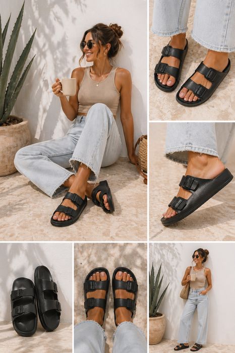 Leichte Sandalen Black