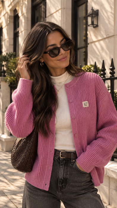 Cardigan La Vie en Rose Pink