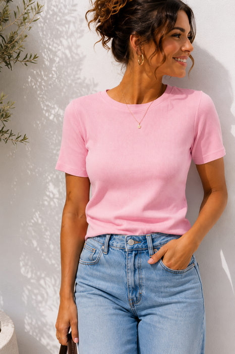 T-Shirt Rose - Ohne Rückgaberecht