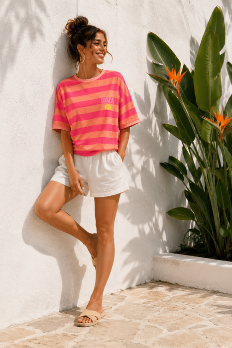 T-Shirt Ibiza pink  - Ohne Rückgaberecht