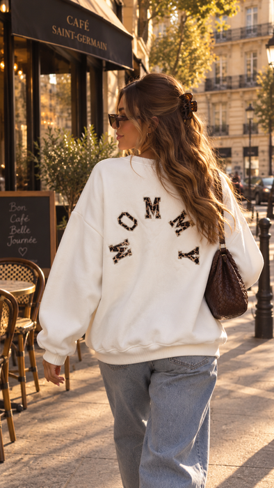 Sweater Mommy Weiß - Ohne Rückgaberecht