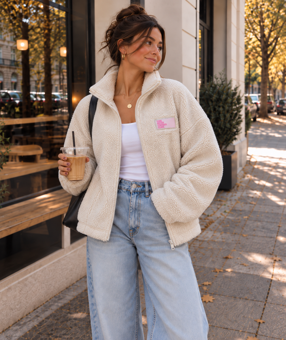 Teddyjacke Leonie Creme