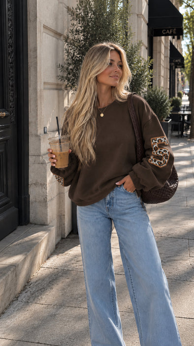 Sweater Leo Print - Ohne Rückgaberecht