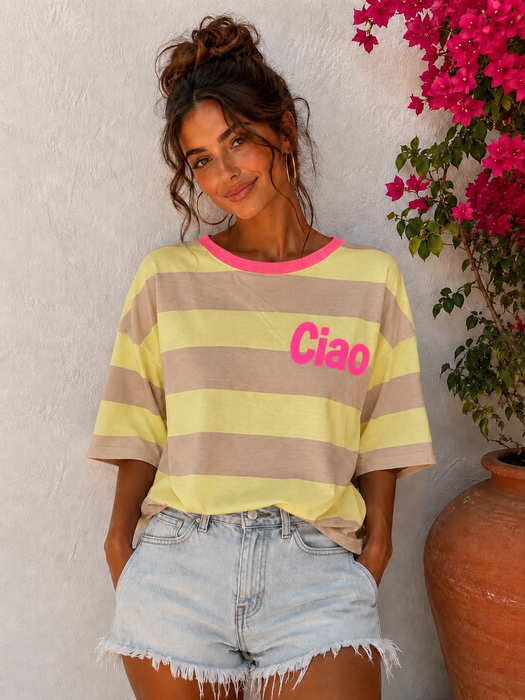 T-Shirt Ciao Pastell