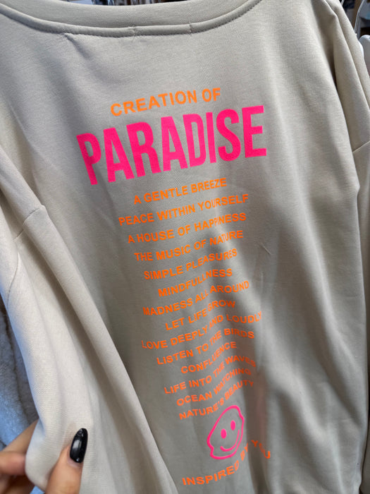 Sweater Paradies Neon Beige