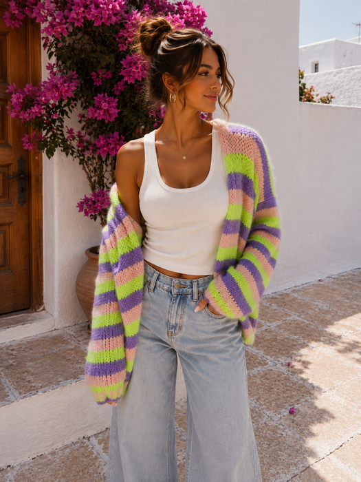 Cardigan Stripes ✨ - Ohne Rückgaberecht
