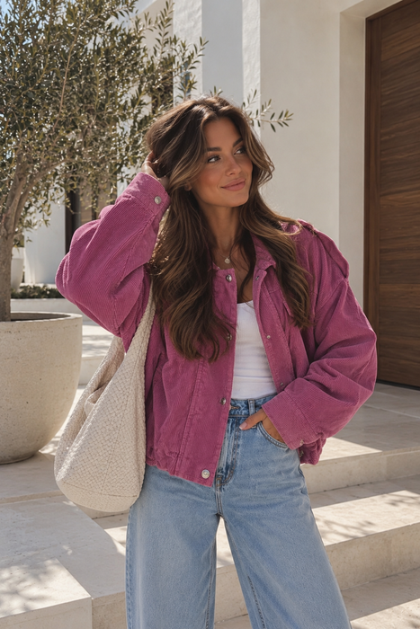 Cordjacke Beere