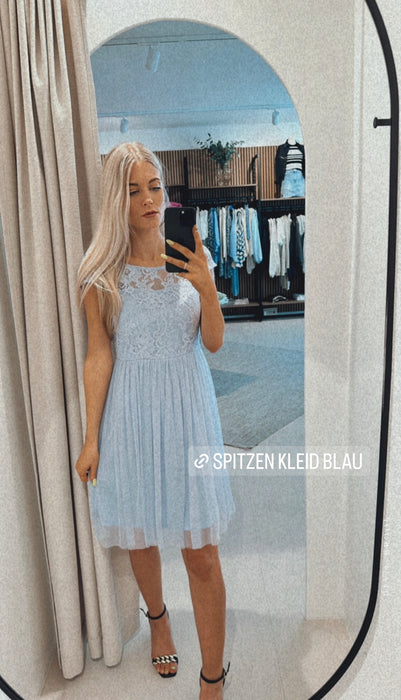 Spitzenkleid hellblau - Ohne Rückgaberecht