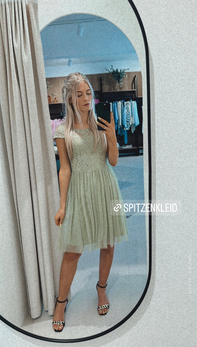 Spitzenkleid MINTGRÜN - Ohne Rückgaberecht