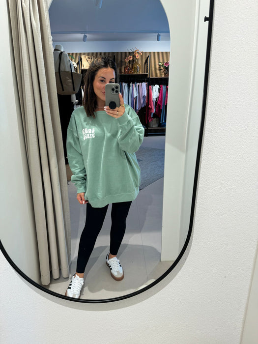 Sweater Good Vibes Mint