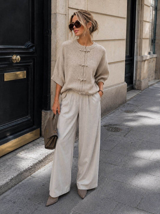 Strickjacke mit Schleifen