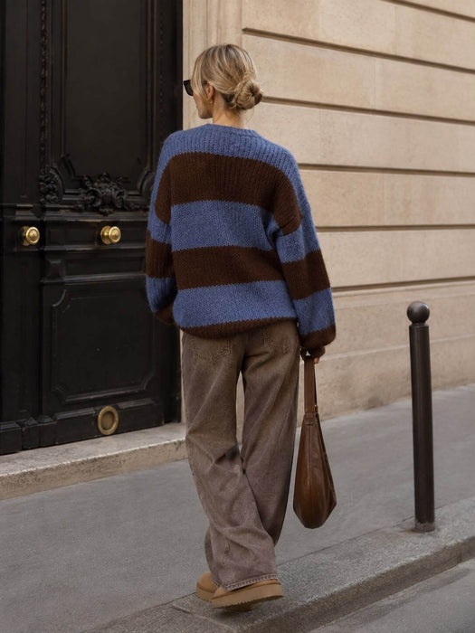Pullover Good Vibes Blau