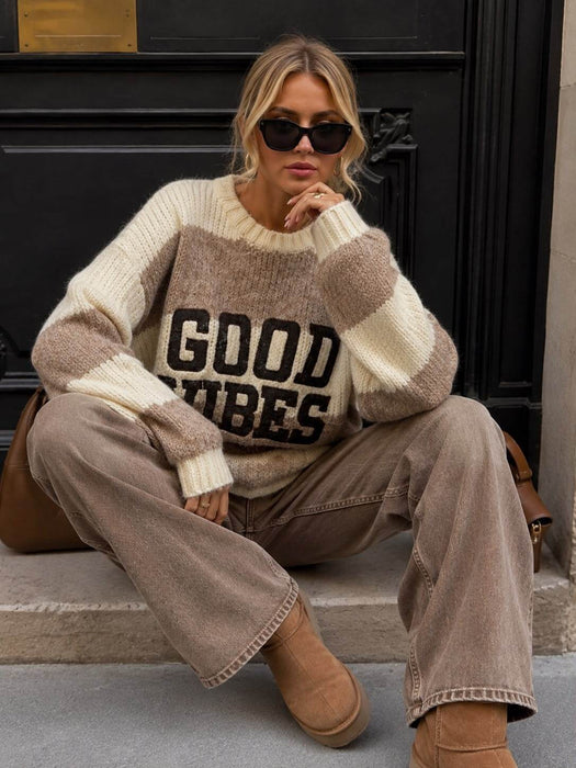 Pullover Good Vibes Sand