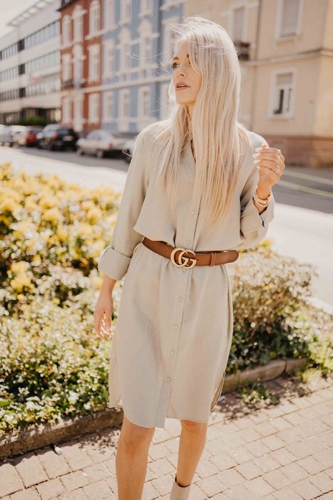 Leinenkleid Khaki
