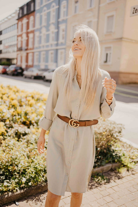 Leinenkleid Khaki